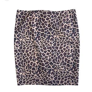 Lord & Taylor Animal Leopard Print Plus Size Lined Pencil Skirt Sz 22W